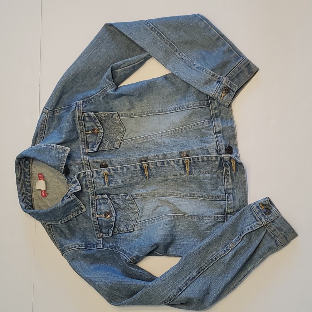 Old Navy Girls Light Wash Denim Jeans Jacket